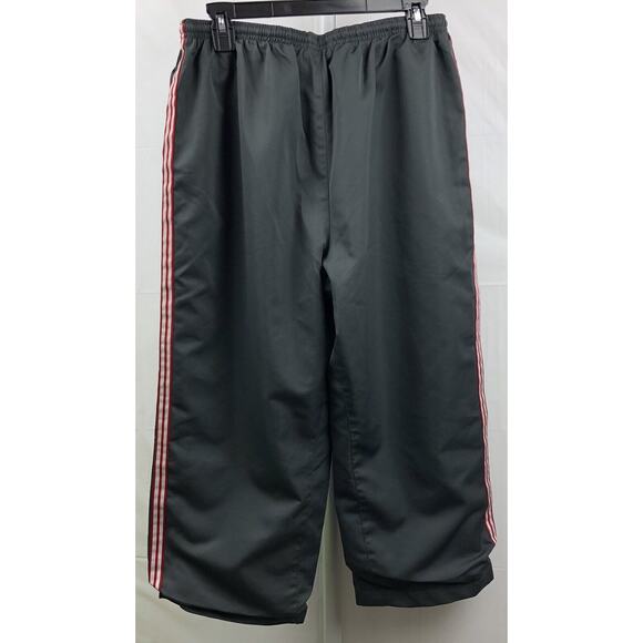 Prospirit Capri Track Pants Women L Gray Elastic Waist Fully Lined Pockets - Picture 6 of 12